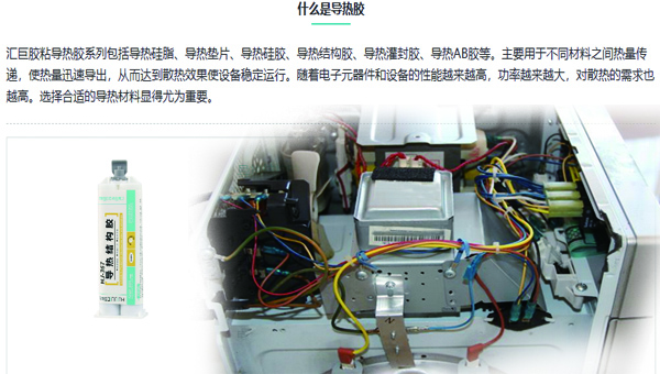 使用有機矽導熱膠可有效幫助微波爐內部芯片散熱