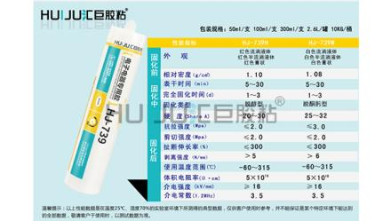 HJ-739密封膠的技術參數