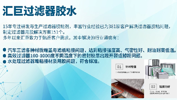 耐高溫過濾器膠水