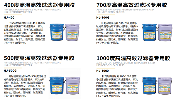 高溫高效過濾器用什麽(me) 膠黏劑密封？