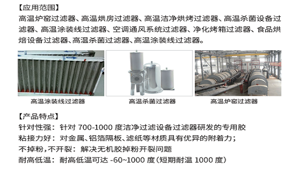 1000度高溫過濾器膠水應用探討